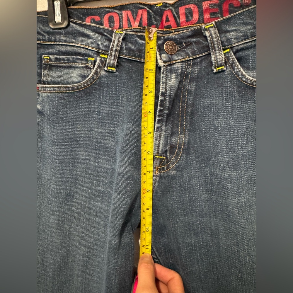 Philippe Adec 100% Cotton Y2K Vintage Jeans 28 Relaxed Bootcut High Waist Jodi - Picture 6 of 7